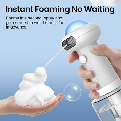Automatic Pet Soap Dispenser Wireless Electric Cat Foaming Machine Dog Cleaning Bath Shampoo Foam Sprayer Pet Supply